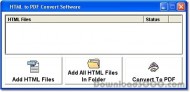 HTML to PDF Convert Software screenshot